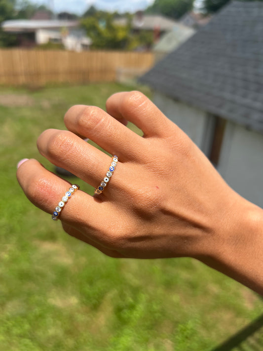 Evil eye ring